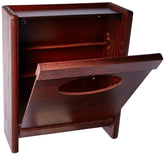 Combo Towel Dispenser and Glove/Tissue Holder, Mahogany